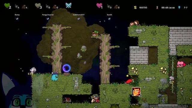 Spelunky 2 Low% Cosmic Ocean 4p with Remy, Penguinsaver, and Sonth to 7-21 смотреть онлайн
