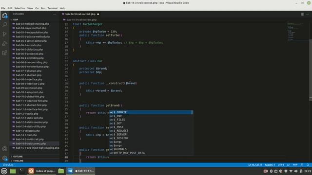 14.3. Konsep dan Teknik OOP PHP: Contoh penggunaan trait yang tepat смотреть онлайн