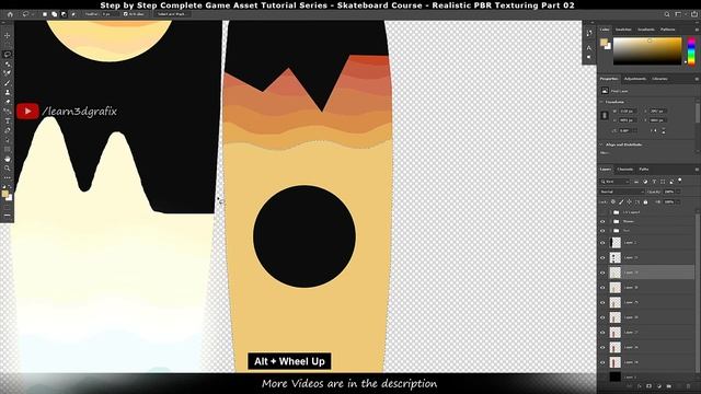 Photoshop to Substance Painter Texturing Workflow | Part 7 | Skateboard Texturing смотреть онлайн