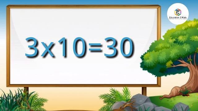 Table of 3, Learn Multiplication Table of Three 3 x 1 = 3, Maths table смотреть онлайн