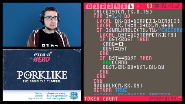 Making a Roguelike #20 - Path Tweaking - Pico-8 Hero смотреть онлайн