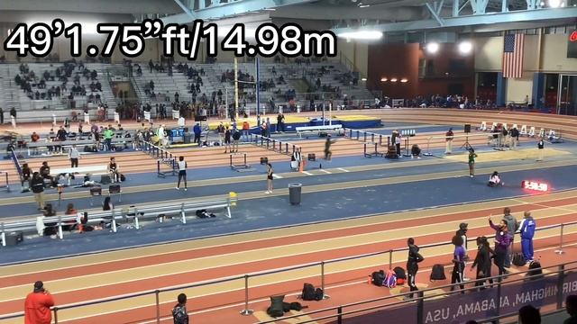 Zavien Wolfe Jumps 49’1ft in Triple Jump! | Galleria Games Triple Jump Series | New Personal Record смотреть онлайн