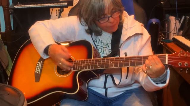Vangoa Sunburst 12 String Acoustic/Electric Guitar Unboxing/And many Musical Demonstrations & Songs смотреть онлайн