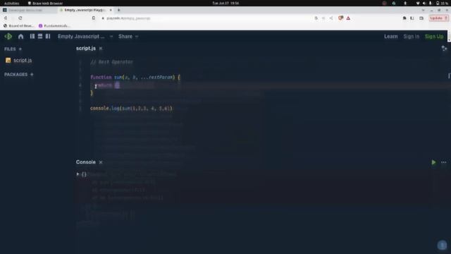 Rest Operator (...) | JavaScript | смотреть онлайн