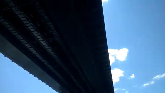 Проходим мост через Волгу выше Казани. смотреть онлайн