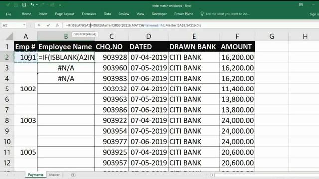 Index match on blank cell | vlookup alternative in excel | if with isblank | Excel Tutoring смотреть онлайн
