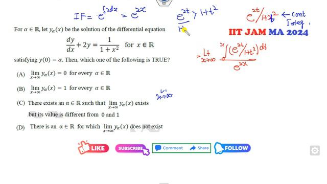 Differential Equation Solution | IIT JAM 2024 Mathematics| Short Cut Tricks смотреть онлайн