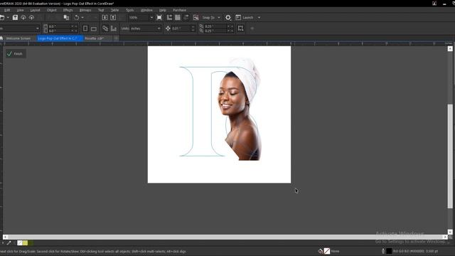 Logo Pop Out Effect In CorelDraw смотреть онлайн