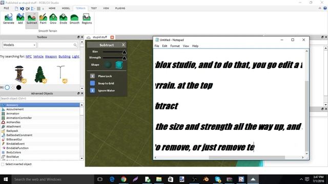 ROBLOX | How To Remove/Delete A Terrain in ROBLOX Studio [JULY 2016] смотреть онлайн
