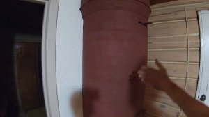 Печь в металлическом футляре.