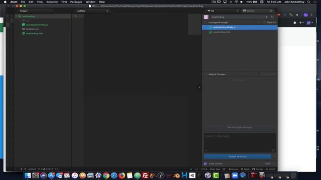 Connecting your Atom Project to a Github Repository смотреть онлайн