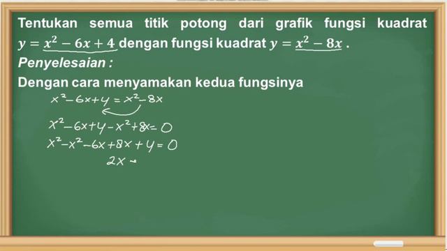 Menentukan Titik Potong Dua Fungsi Kuadrat смотреть онлайн