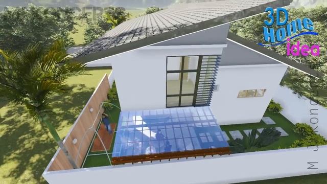 Split level House Design Idea (8x10 meters , 3Bedroom) смотреть онлайн