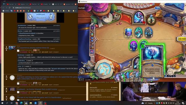 Playing Hearthstone Mage + Checking Reddit food / games / world news + Watching nba commentary смотреть онлайн