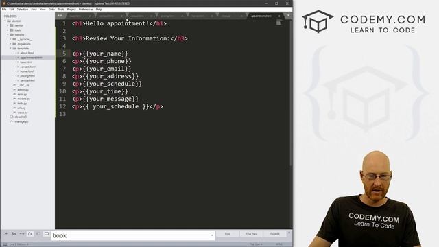 Build Dental Appointment Form - Python Django Dentist Website #10 смотреть онлайн
