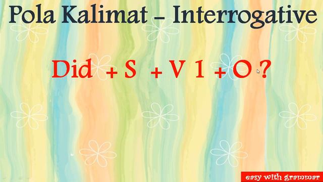 Simple Past Tense: Affirmative, Negative and Interrogative Sentence смотреть онлайн