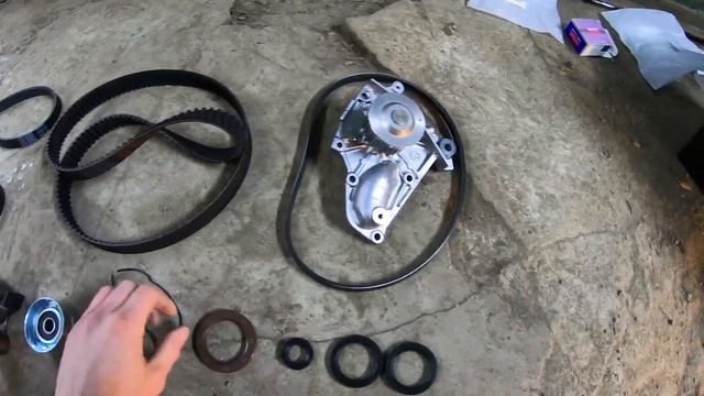 Замена ГРМ 3s-gte 3s-ge 3s-fe. Замена помпы, ремней. Caldina