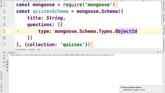 node js + mongo + mongoose cs5610 sp20 13115 смотреть онлайн