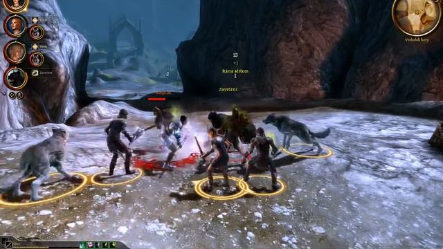 Dragon Age origins - gameplay fight Mabari vs Kolgrim смотреть онлайн