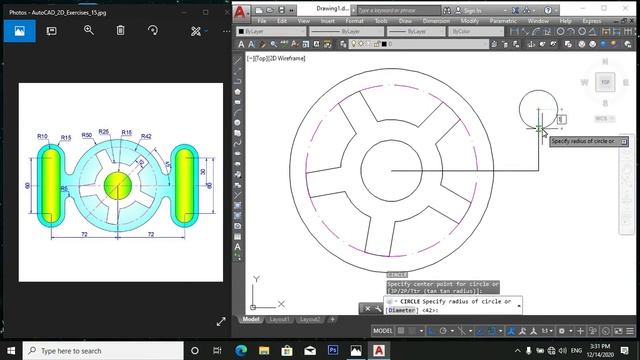 AutoCAD 2D Practice Drawing || Challenge task for beginners || AutoCAD Tutorials | AutoCAD With Asa смотреть онлайн