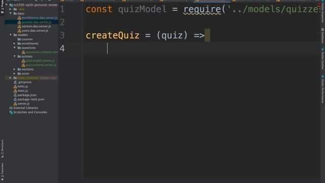 Creating a data access object using mongoose cs5200 sp20 12105 смотреть онлайн