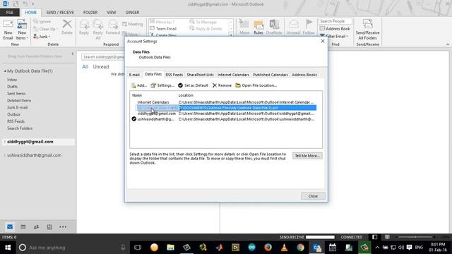 Remove My Outlook Datafile From Outlook Navigation Pane смотреть онлайн