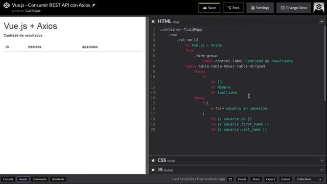 Consumir REST API con Vue.js y Axios смотреть онлайн