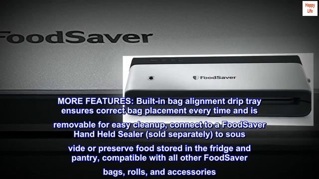 FoodSaver VS0150 PowerVac Compact Vacuum Sealing Machine, Vertical Vacuum Sealer Storage, Black смотреть онлайн