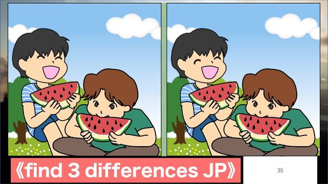 Spot the difference|Japanese Pictures Puzzle No836 смотреть онлайн