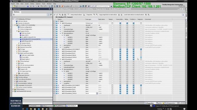 COM20. ModbusTCP - Siemens S7-1200/S7-1500 (Client) and Allen-Bradley CompactLogix (Server) смотреть онлайн