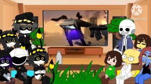 Undertale & Murder Drone React Skibidi Toilet part 39 - 52! (@DaFuqBoom) Gacha Club (Part 2)