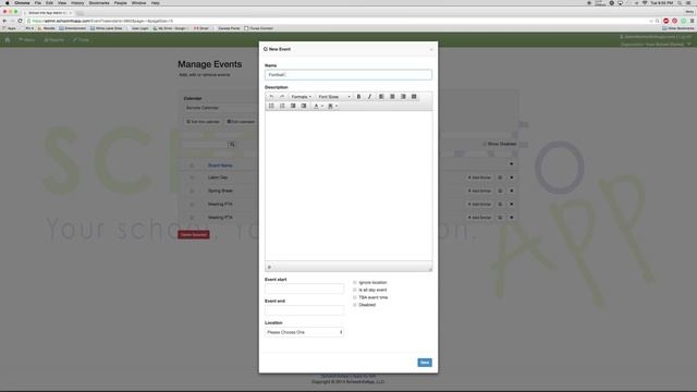 Admin Portal Calendars and Events смотреть онлайн
