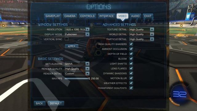 ? NVIDIA GeForce GTX 1050 [Laptop] - Rocket League gameplay benchmarks (1080p) смотреть онлайн