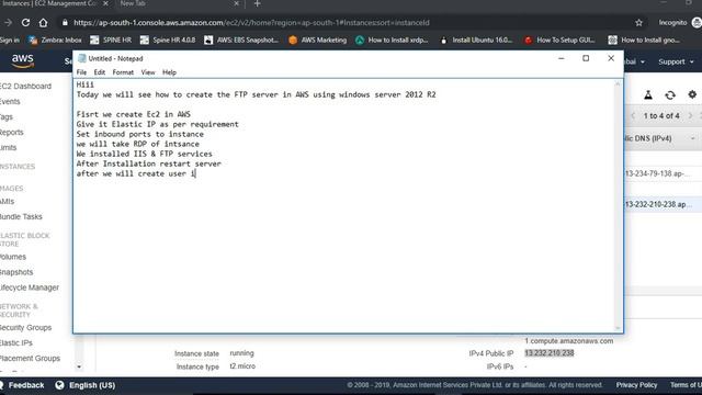 FTP server on EC2 in AWS (windows server 2012 R2) смотреть онлайн