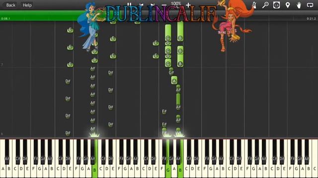 The Legend of Zelda Oracle of Ages and Seasons - Boss Theme Piano Tutorial Synthesia смотреть онлайн