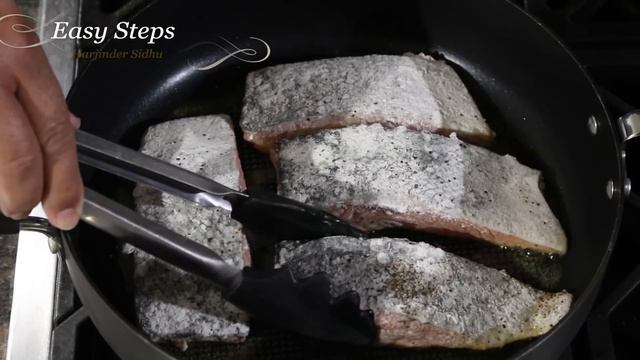 Pan Fry Salmon with Lemon Butter Sauce | Pan Seared Salmon with Ginger Garlic Lemon Sauce смотреть онлайн