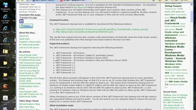 How To Remove .Net Framework 2.0, 3.0 4.5