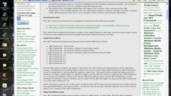 How to remove .Net Framework 2.0, 3.0 4.5