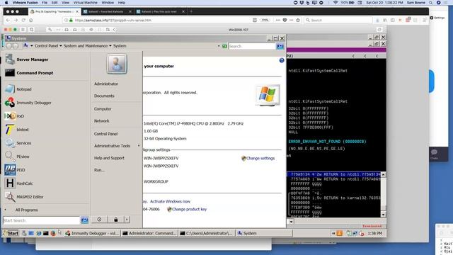 CNIT 127: 8: Windows overflows (Part 1) смотреть онлайн