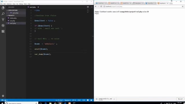 تعلم لغة PHP من الصفر (Data Types- Boolean , NULL, Array ) | ٤ смотреть онлайн