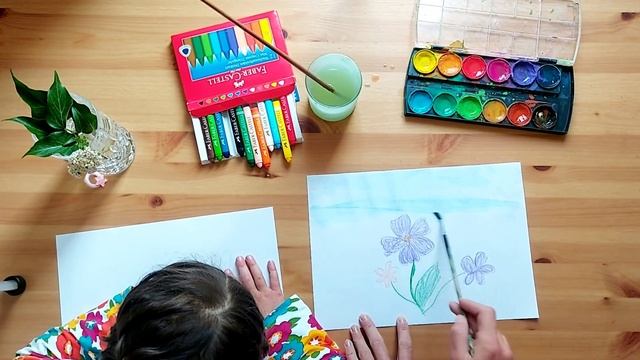Как рисовать цветок? Рисую цветок, дети 3+ смотреть онлайн