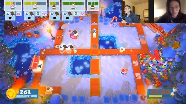 Overcooked 2 winter seasonal updates all levels compilation, Happy New Year! смотреть онлайн