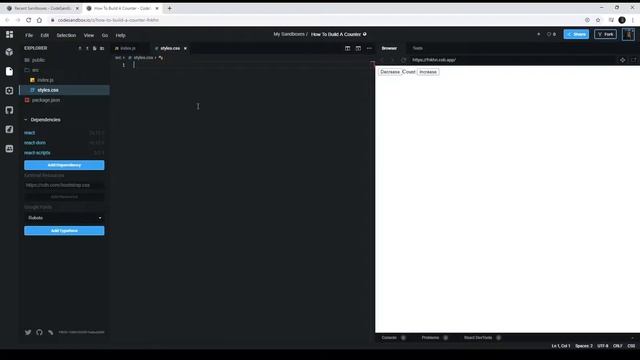 How To Build A Counter Using React Fragment | React Tutorial For Beginners смотреть онлайн