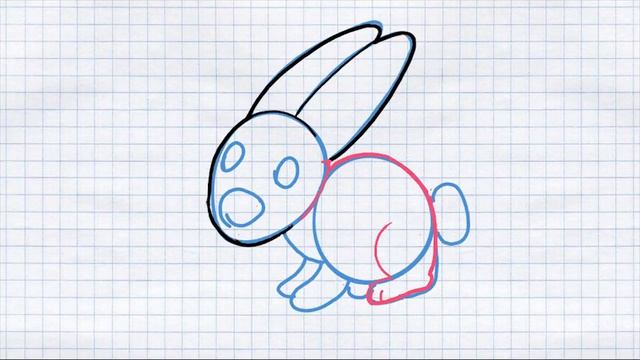 How to draw a rabbit / Как нарисовать зайца или кролика смотреть онлайн