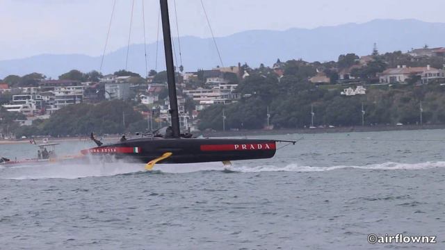 Luna Rossa Prada Pirelli America`s Cup Yacht Auckland March 6, 2021.