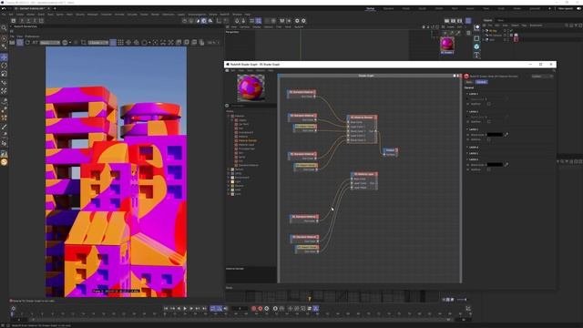 Обзор нод Redshift - 07: Material Blender, Material Layer смотреть онлайн
