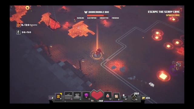 Minecraft Dungeons Unbreakable One boss battle смотреть онлайн