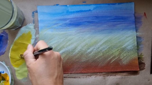 КОВЫЛЬ |Как нарисовать поле, даль, траву? смотреть онлайн