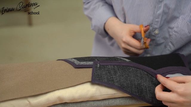 Урок 21 Втачивание нижнего воротника в горловину пальто смотреть онлайн