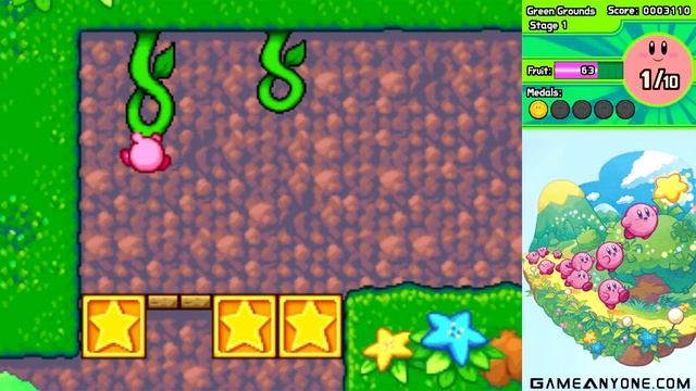 Kirby Mass Attack Walkthrough - Part 1: Stage 1-1 смотреть онлайн